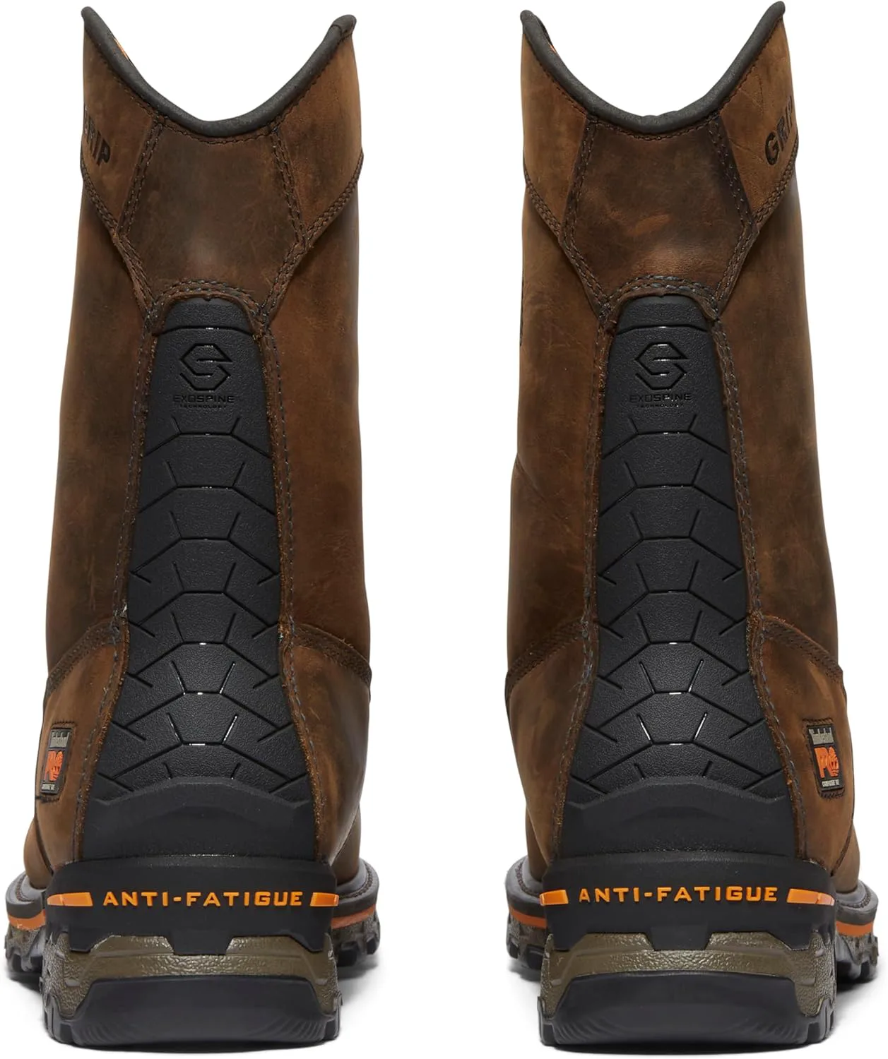 Мужские ботинки Timberland PRO Boondock Pull-on с композитным носком, устойчивые к проколам, утепленные и водонепроницаемые, коричневый — фото 4