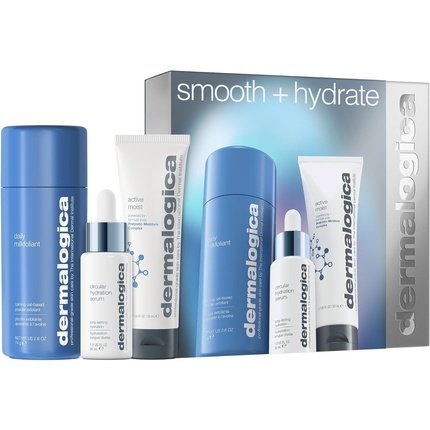 

Подарочный набор Smooth and Hydrate, полноразмерный ежедневный молочный фолиант 74 г Dermalogica