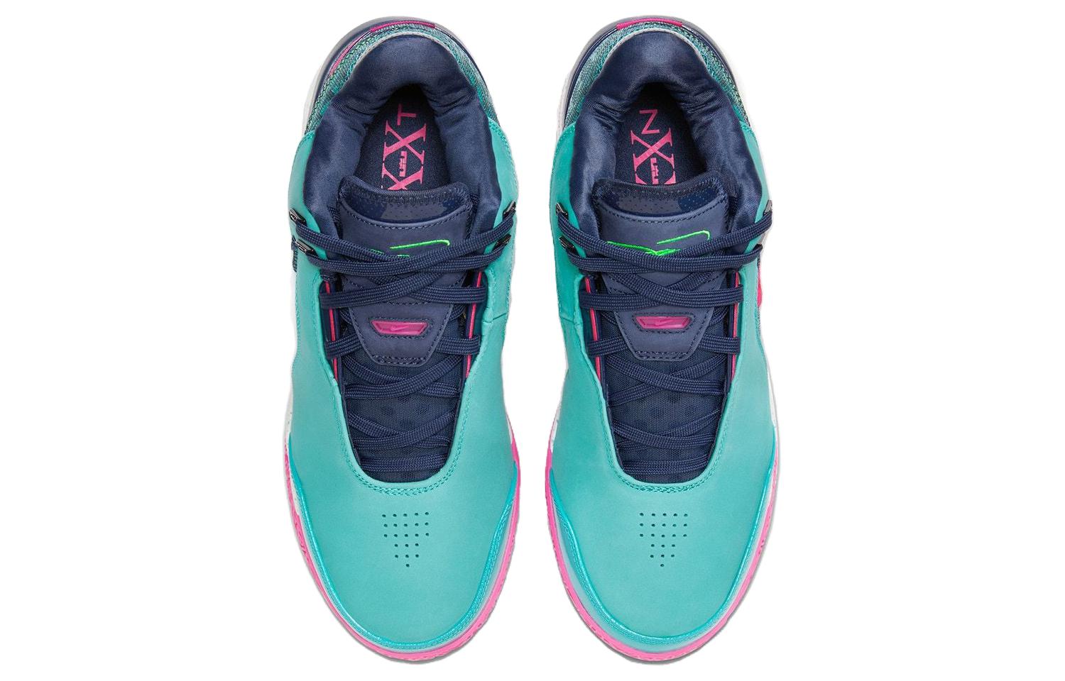 Zoom LeBron Nxxt Gen Ampd Ep South Beach Solid Outsole Nike, Зелёный Розовый — фото 4