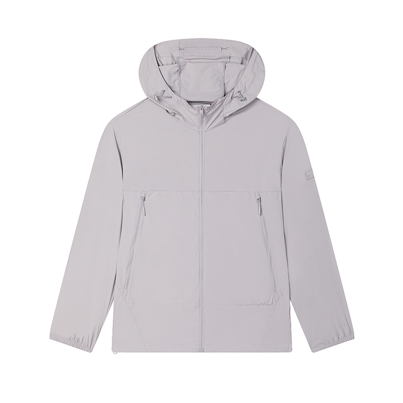 

FILA Куртка мужская тёмно-серая фиолетовая из полиуретана, Dark Gray Purple