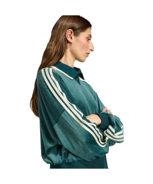 Толстовка adidas Originals x Liberty London из тисненого бархата — фото 4