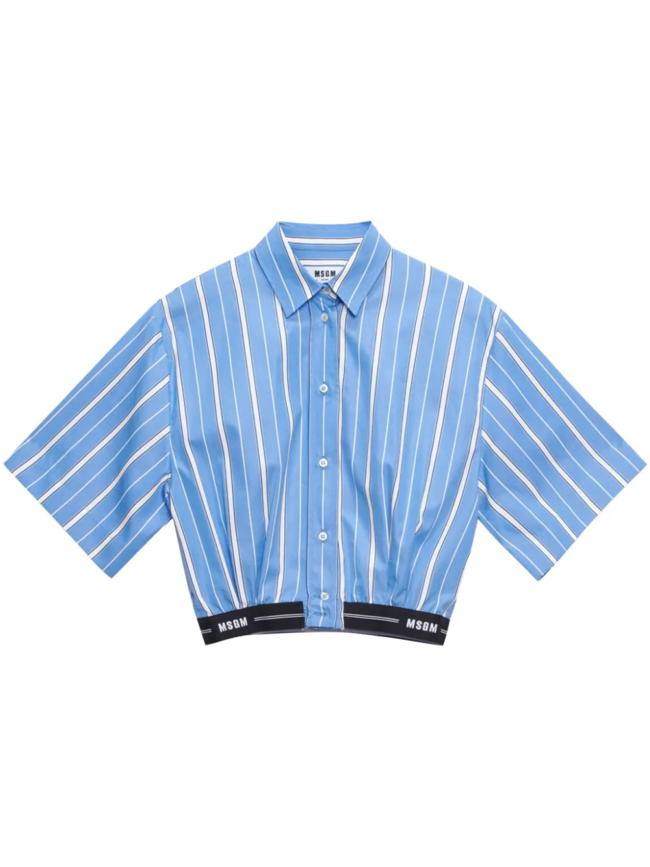 

MSGM рубашка в полоску, синий
