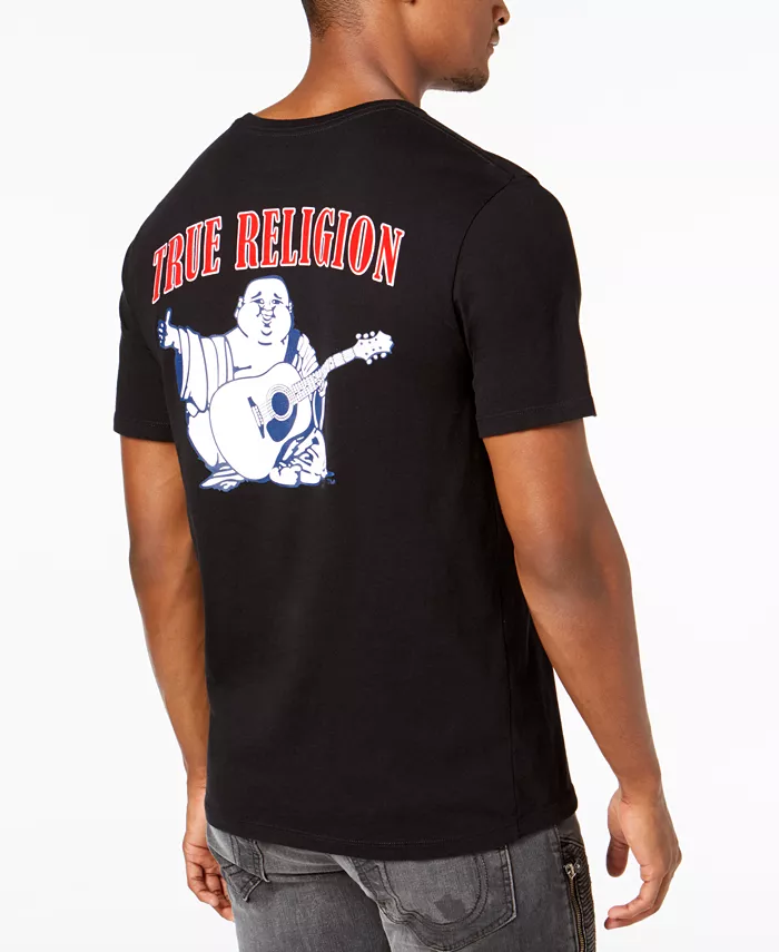 

Мужская футболка с коротким рукавом и логотипом Buddha True Religion, черный