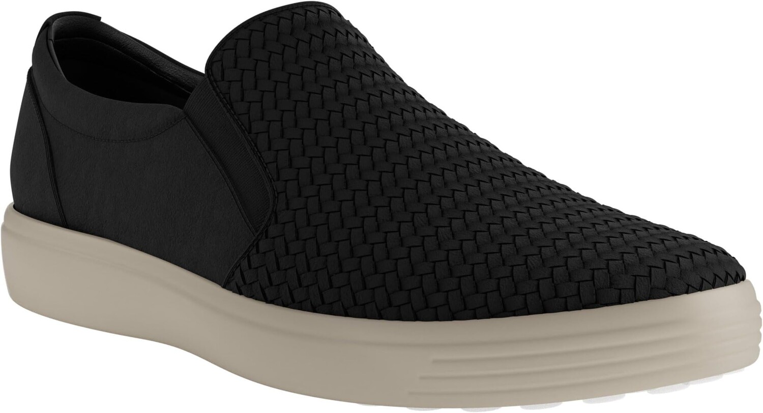 

Кроссовки Soft Seven Woven Slip-On ECCO, черный