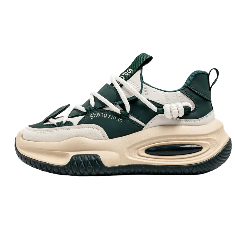 

Низкие массивные кроссовки мужские TAFN, Beige Green