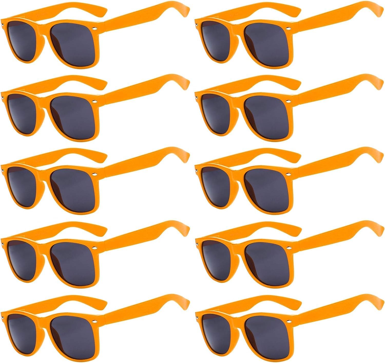 

Солнцезащитные очки OWL, набор из 10 пар, для женщин и мужчин, винтажные ретро-очки с дымчатыми линзами и защитой от УФ-излучения, прямоугольные солнцезащитные очки унисекс, Orange