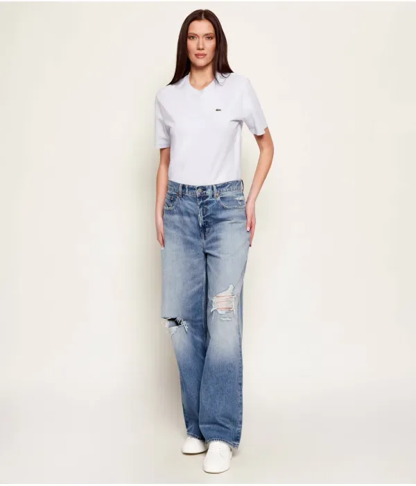 Футболка Lacoste Relaxed Fit, Небесно-голубая — фото 2