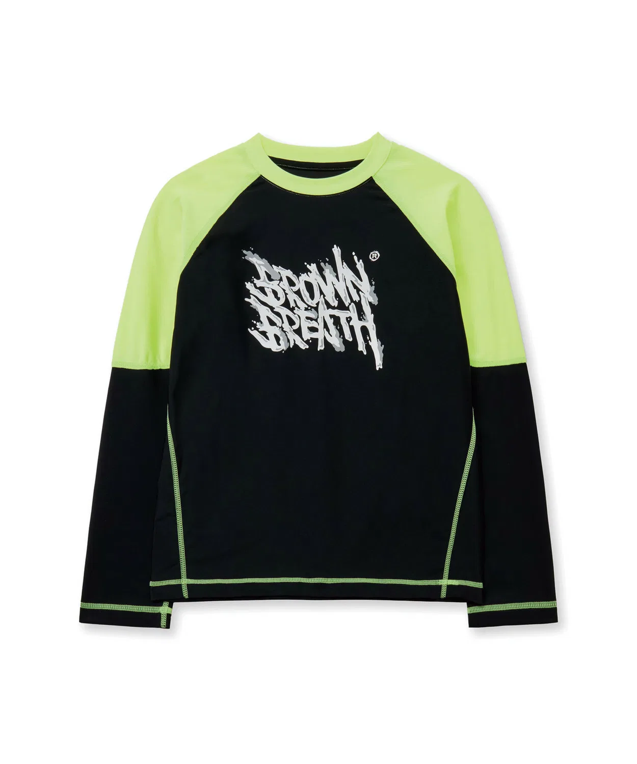 Детский чёрный комплект рашгарда с цветными блоками от Brownbreath Kids — фото 2