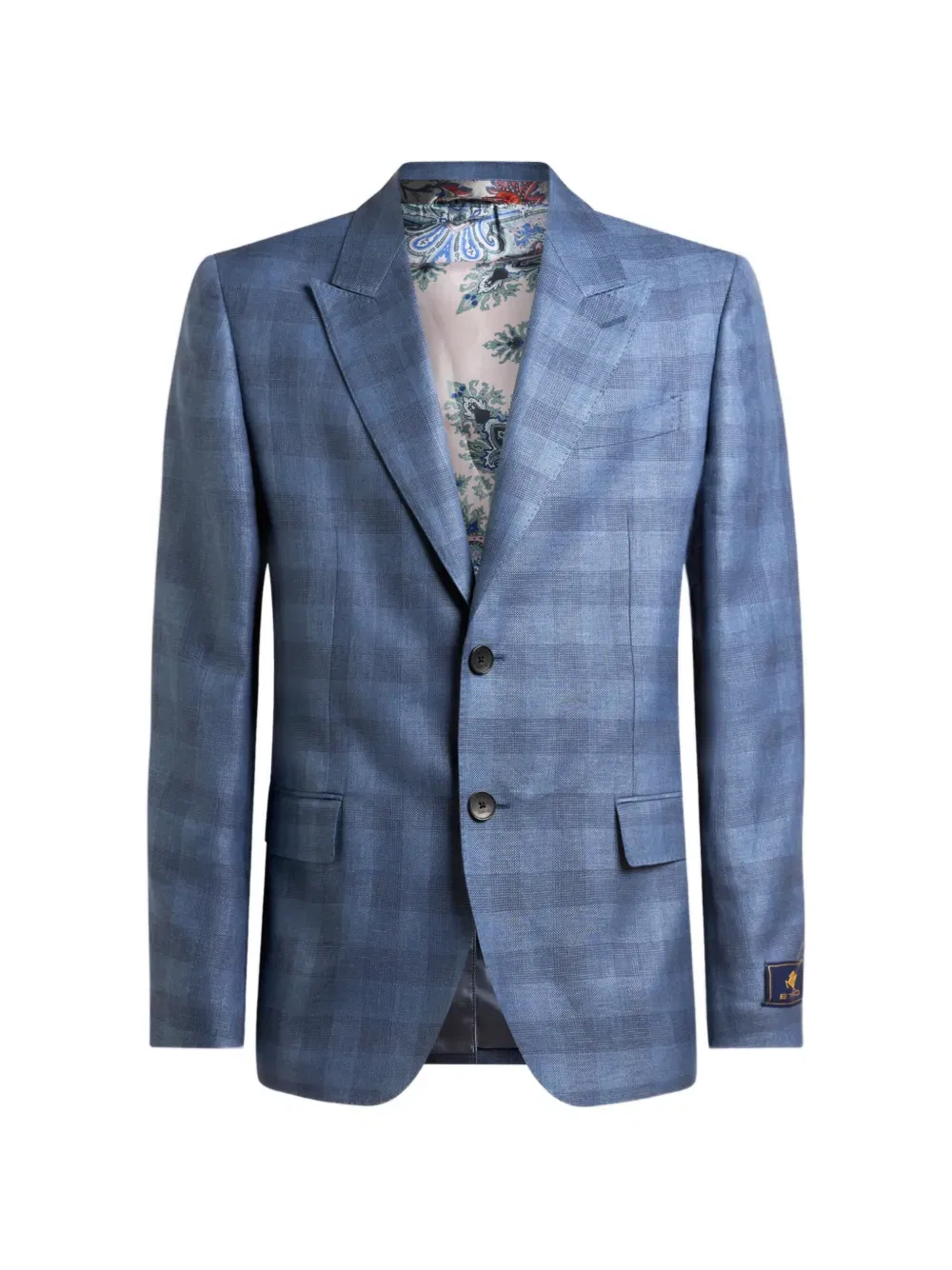 Клетчатый пиджак Etro, синий
