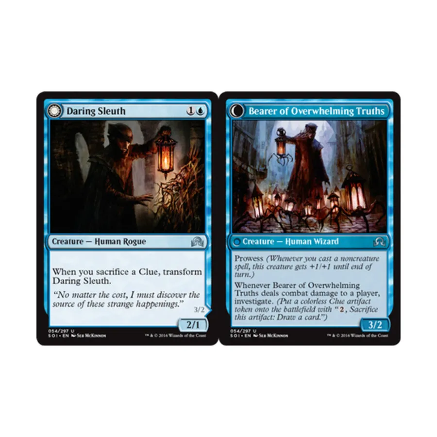

CCG Отважный сыщик // Носитель подавляющих истин (U), MTG - Shadows Over Innistrad