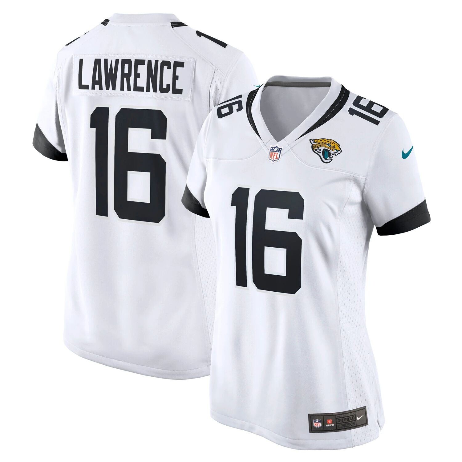 Женское джерси Nike Trevor Lawrence White Jacksonville Jaguars драфта НФЛ 2021 года, выбранное в первом раунде Nike — фото 4