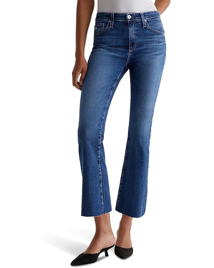 

Джинсы AG Jeans Farrah Mid Rise Crop Boot Jeans in Lucerne, цвет Lucerne