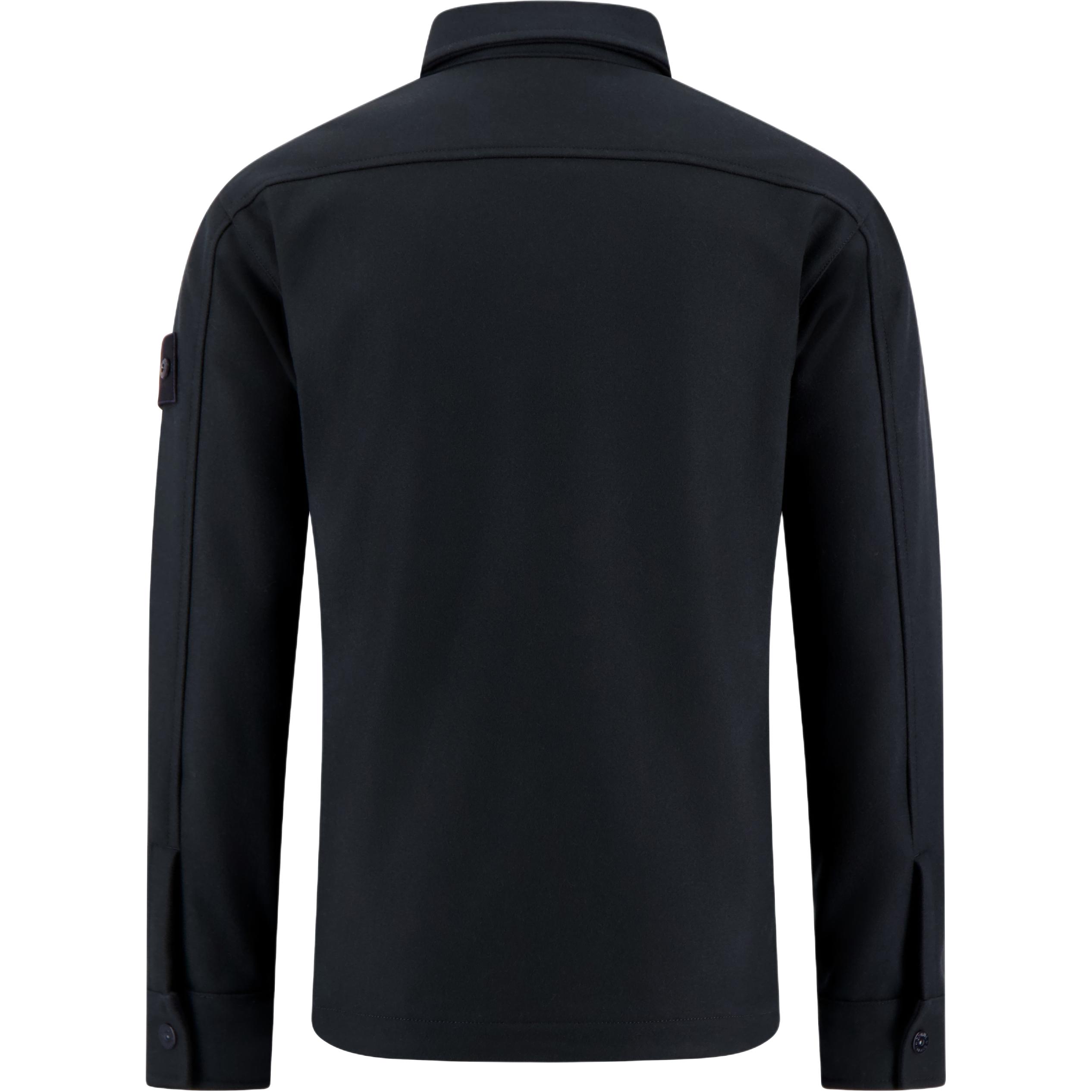 STONE ISLAND Мужская рубашка морского синего цвета Marine Blue — фото 3