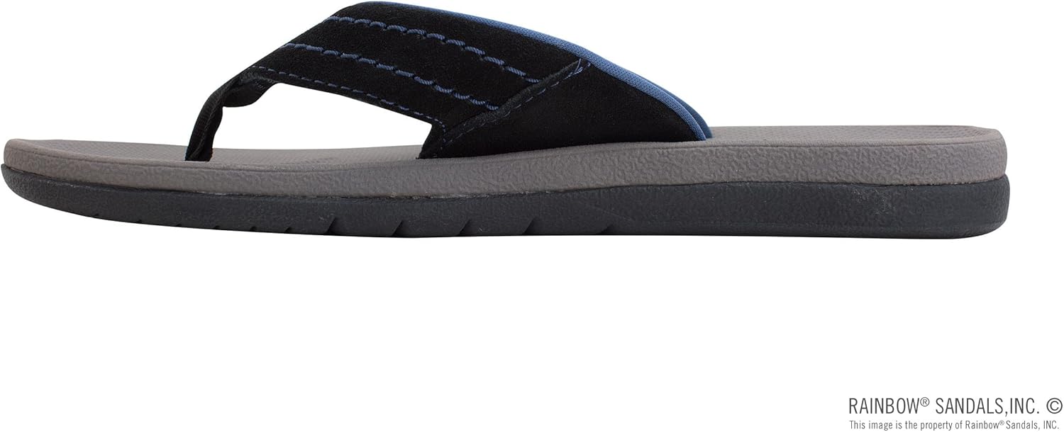 Мужские сандалии Rainbow Sandals East Cape из формованной резины, черный/синий/серый — фото 2