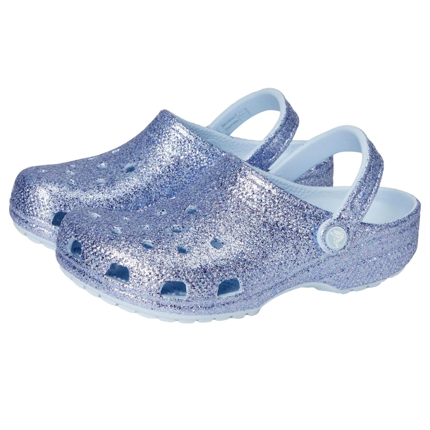 Детские сабо Crocs Classic Chunky Glitter Clog Glitter Blue 211939-4WK — фото 4