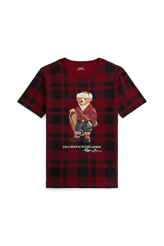 

Детская хлопковая футболка Polo Ralph Lauren, красный