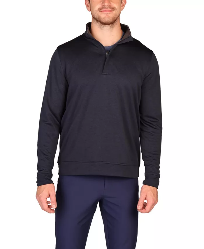 

Мужская роскошная флисовая кофта с молнией на четверть Tailorbyrd, синий