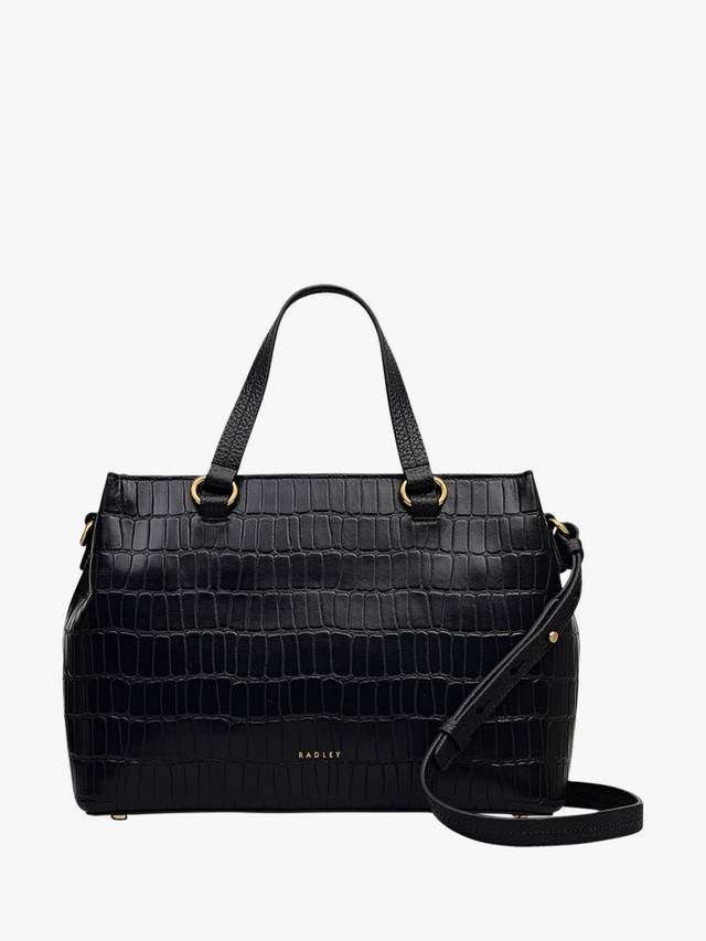 

Сумка Eltham Mews из кожи Croc с верхней ручкой Radley, Black
