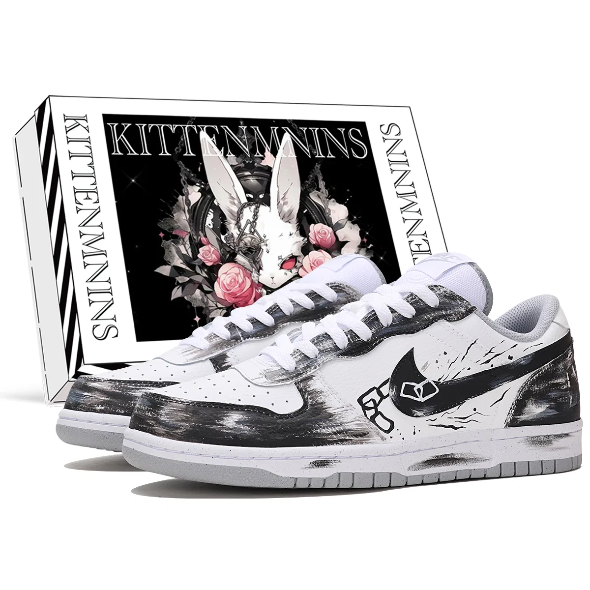 Кроссовки Nike Big Low Black White