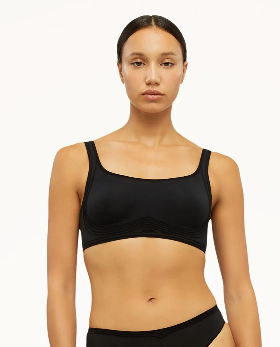 

Хлопковый бюстгальтер Contour 3W без косточек Wolford, чёрный