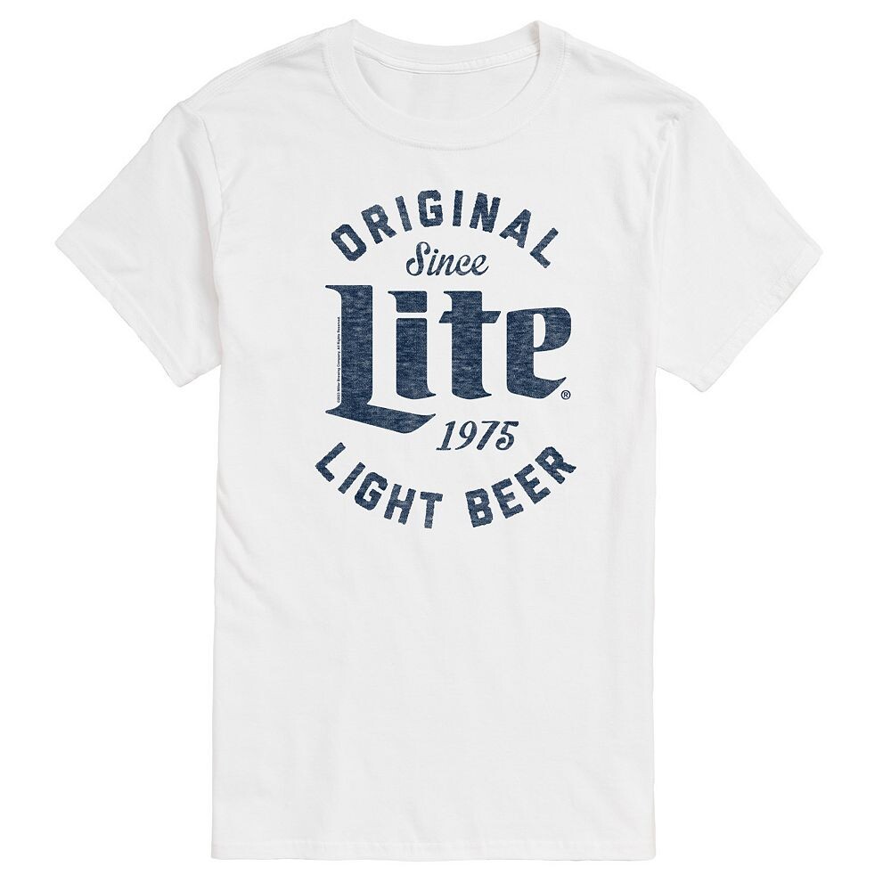 

Мужская футболка Miller Light Original Lite с графическим рисунком с 1975 года Licensed Character, белый