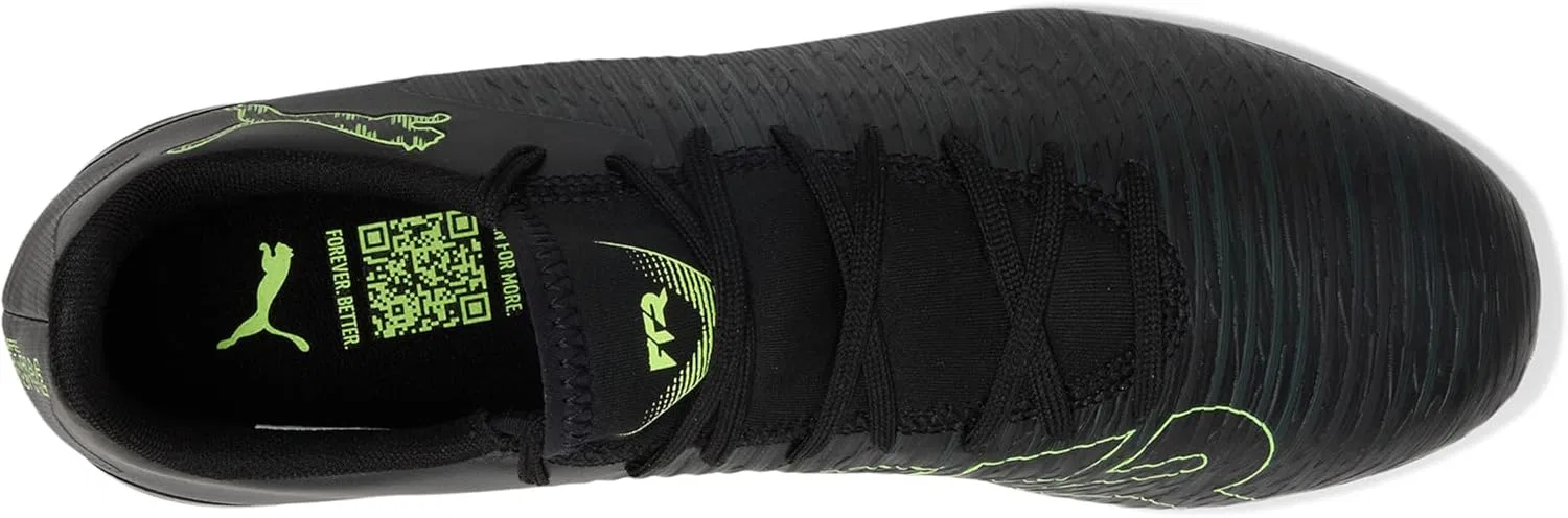 Мужские футбольные кроссовки Puma Future Play с искусственным покрытием, Black Fizzy Light Green Terrain Ah25 — фото 2