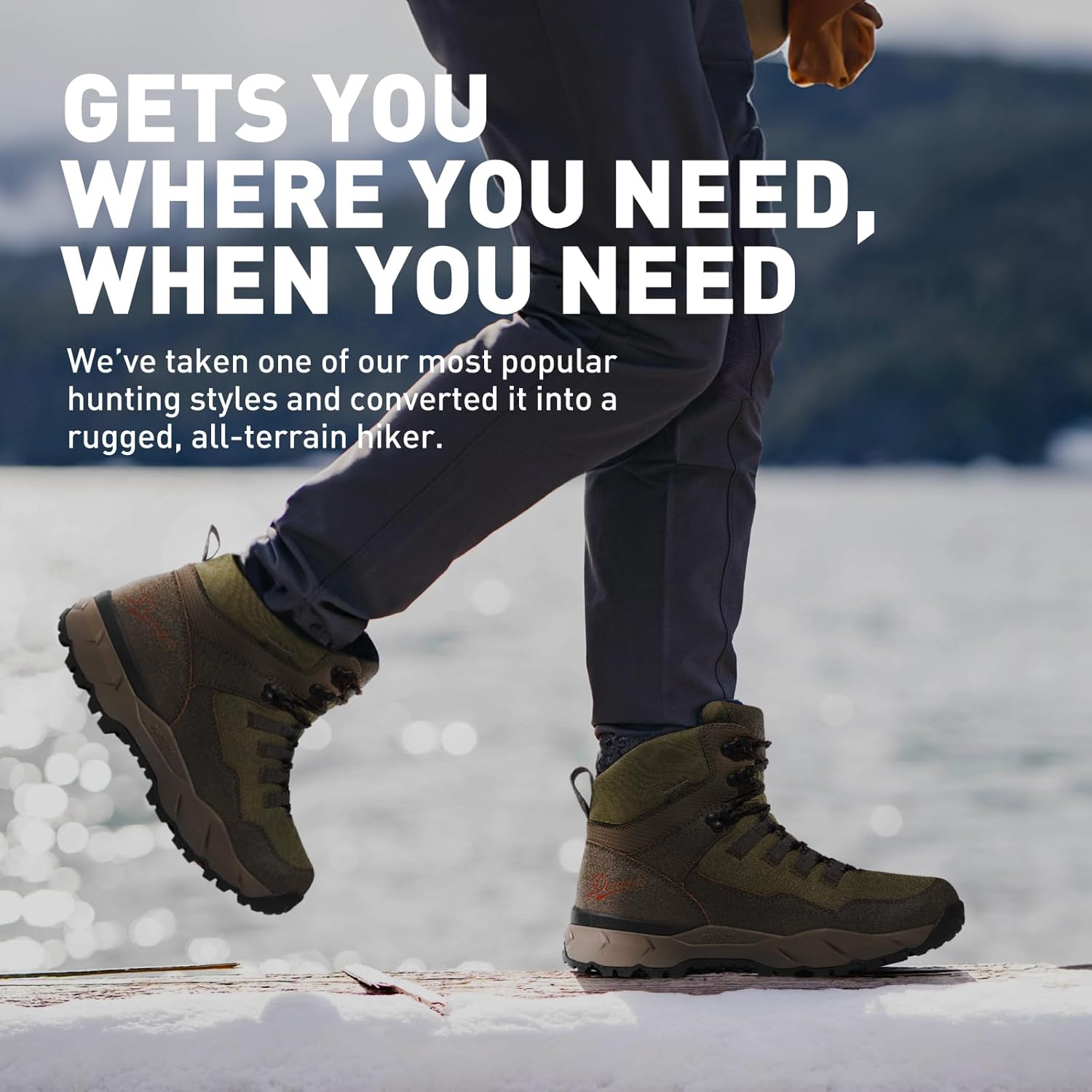Ботинки Danner Mens Hike, походные ботинки для активного отдыха, коричневый — фото 3