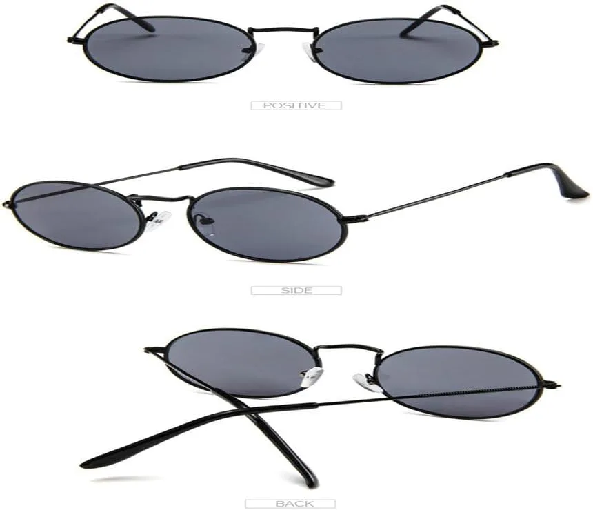 

Маленькие женские солнцезащитные очки в овальной оправе желтого цвета в стиле 90-х, модный тренд 2025 года, женские солнцезащитные очки KTUCN, 7 Gold Brown