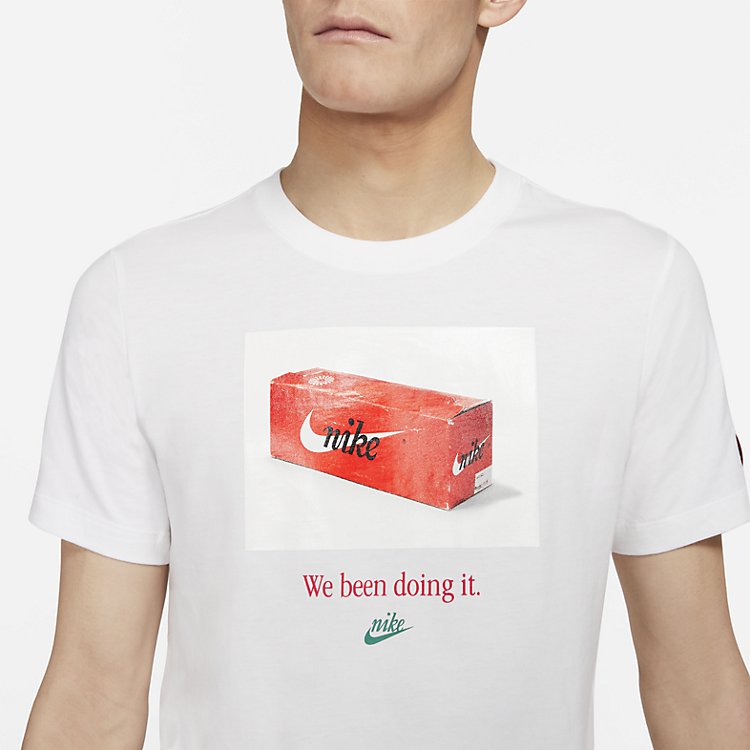 Топ AS Men's Nike Sportswear Tee SWOOSH 50 PHOTO White — фото 2