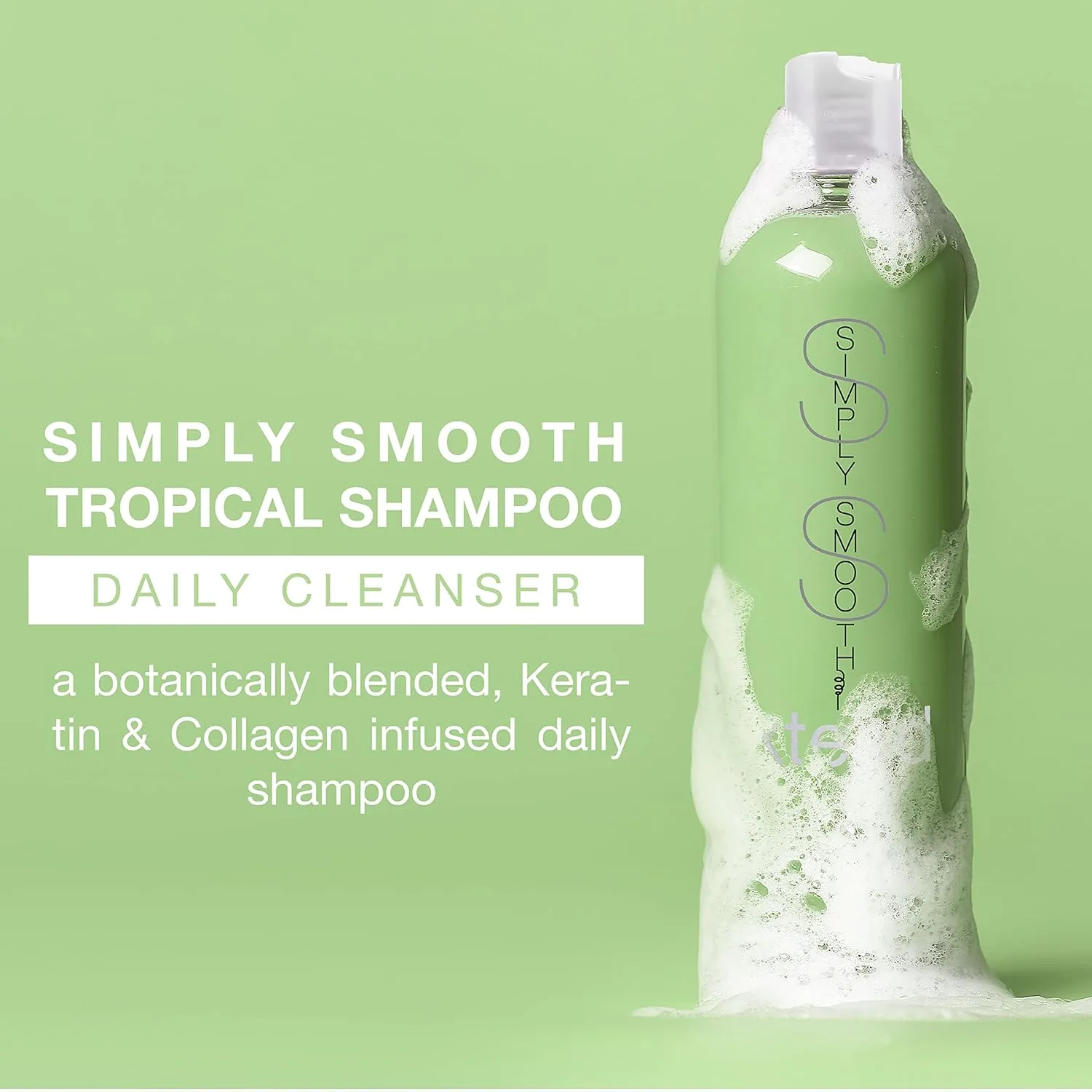 Simply Smooth шампунь и кондиционер с кератином и коллагеном для всех типов волос, восстанавливает и укрепляет, 250 мл — фото 2