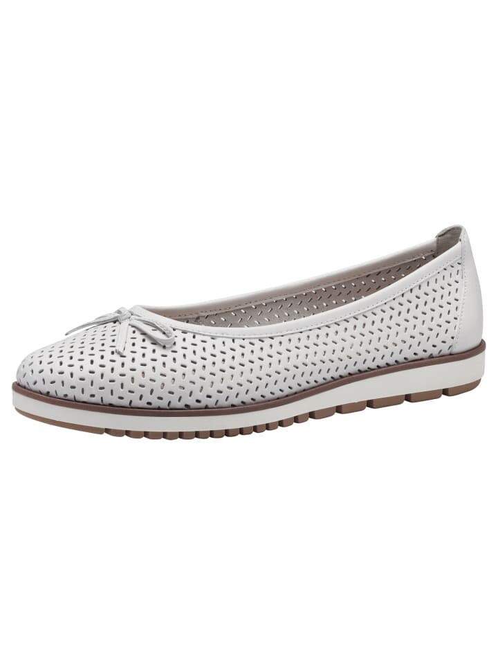 Балетки Tamaris Ballerina, цвет white leather