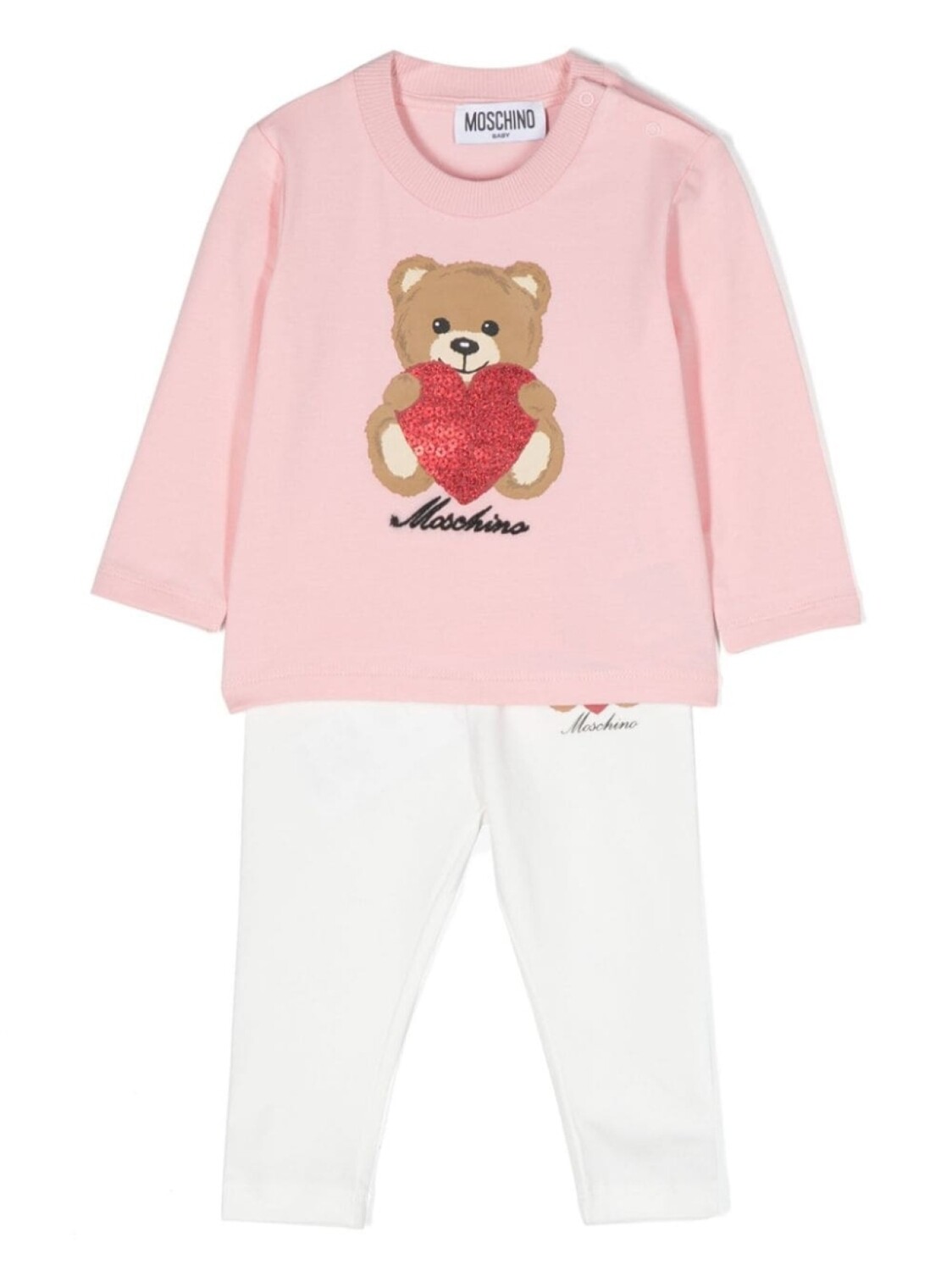 

Moschino Kids спортивный костюм Teddy Bear, розовый