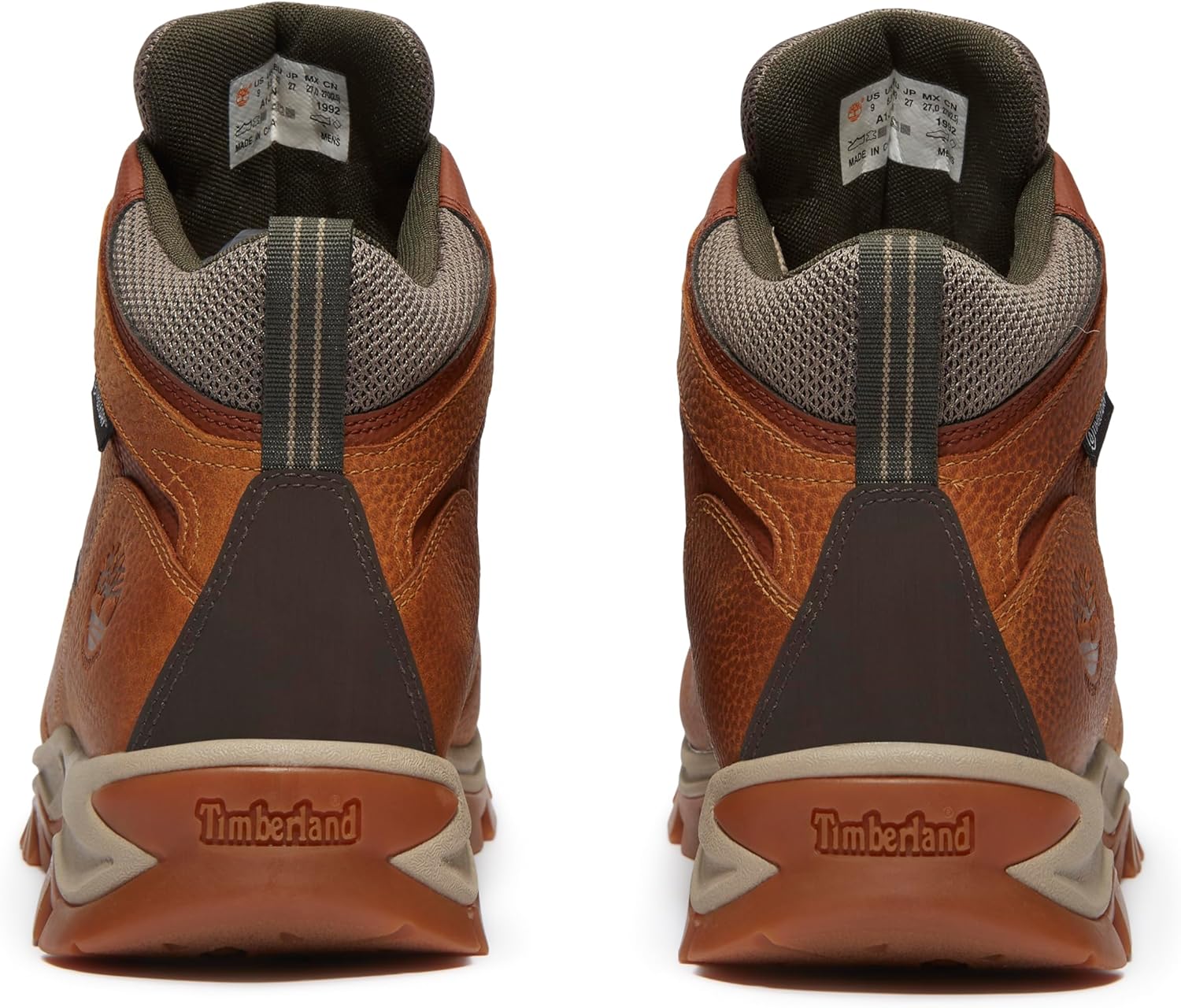 Timberland мужские походные Waterproof ботинки Mt. Maddsen Light Brown 2024 New — фото 3
