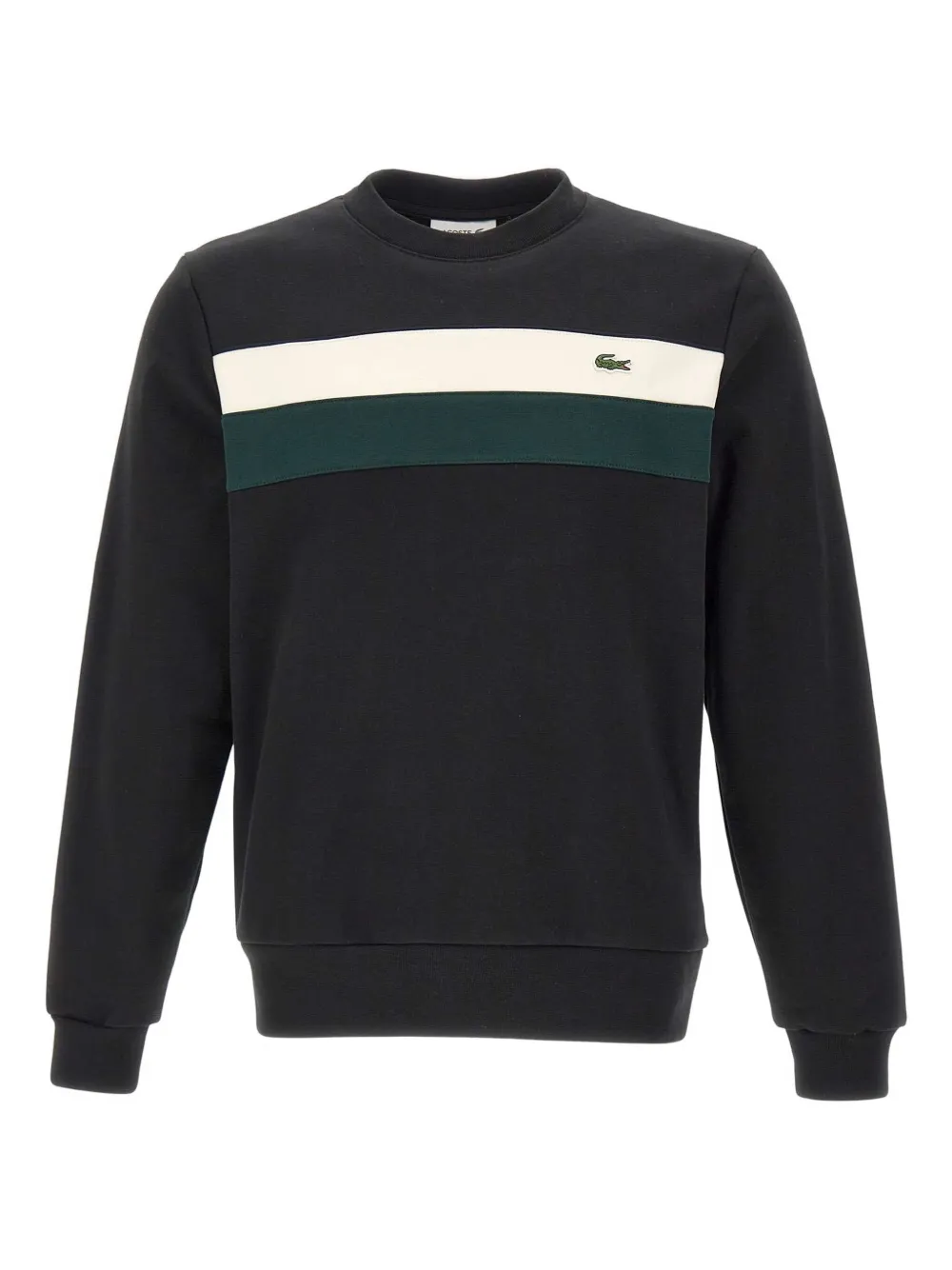 

Толстовка с круглым вырезом в стиле колор-блок Lacoste, черный