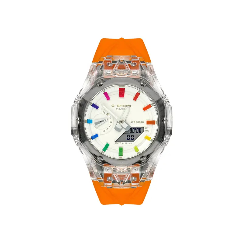 

Casio Часы Retrofit Series с кварцевым механизмом, унисекс, белый циферблат, Оранжевый, Casio Часы Retrofit Series с кварцевым механизмом, унисекс, белый циферблат