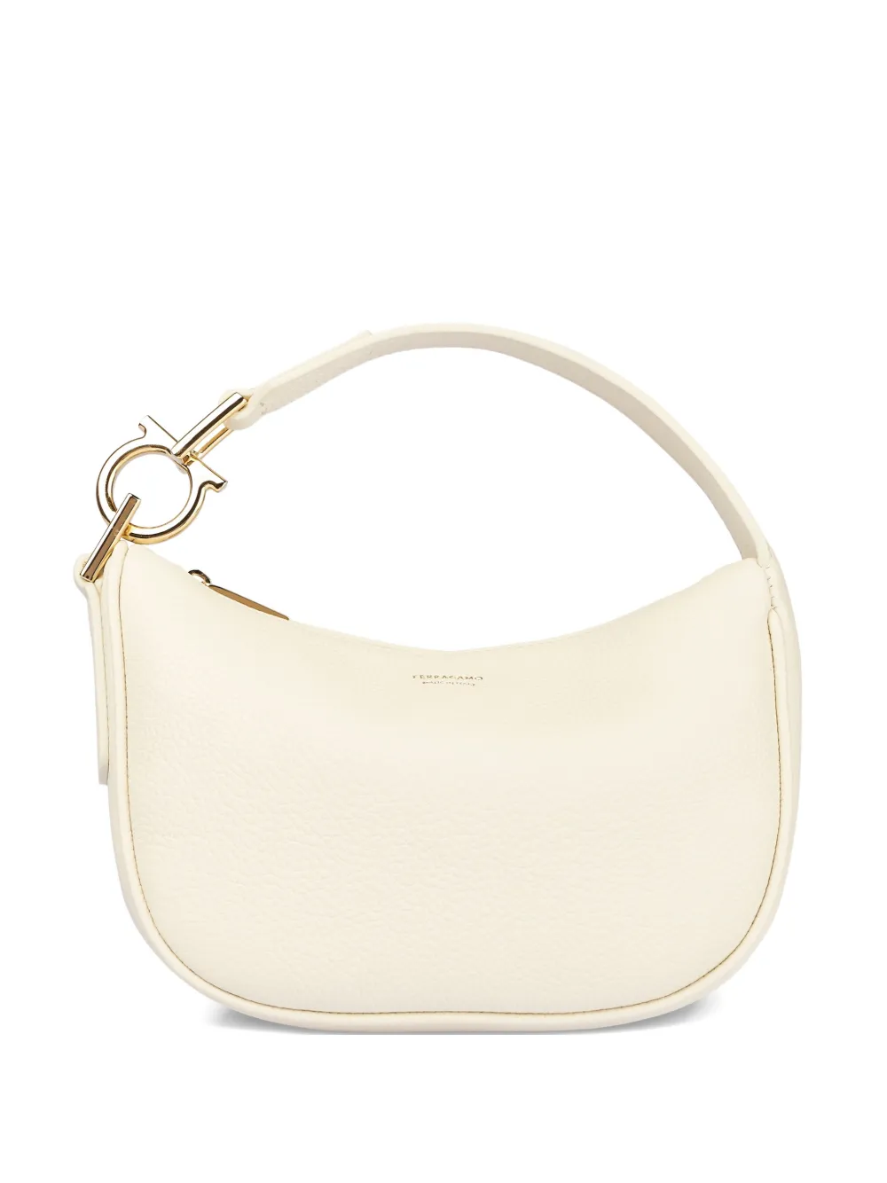 

Мини-сумка с подвеской-логотипом Ferragamo, нейтральный