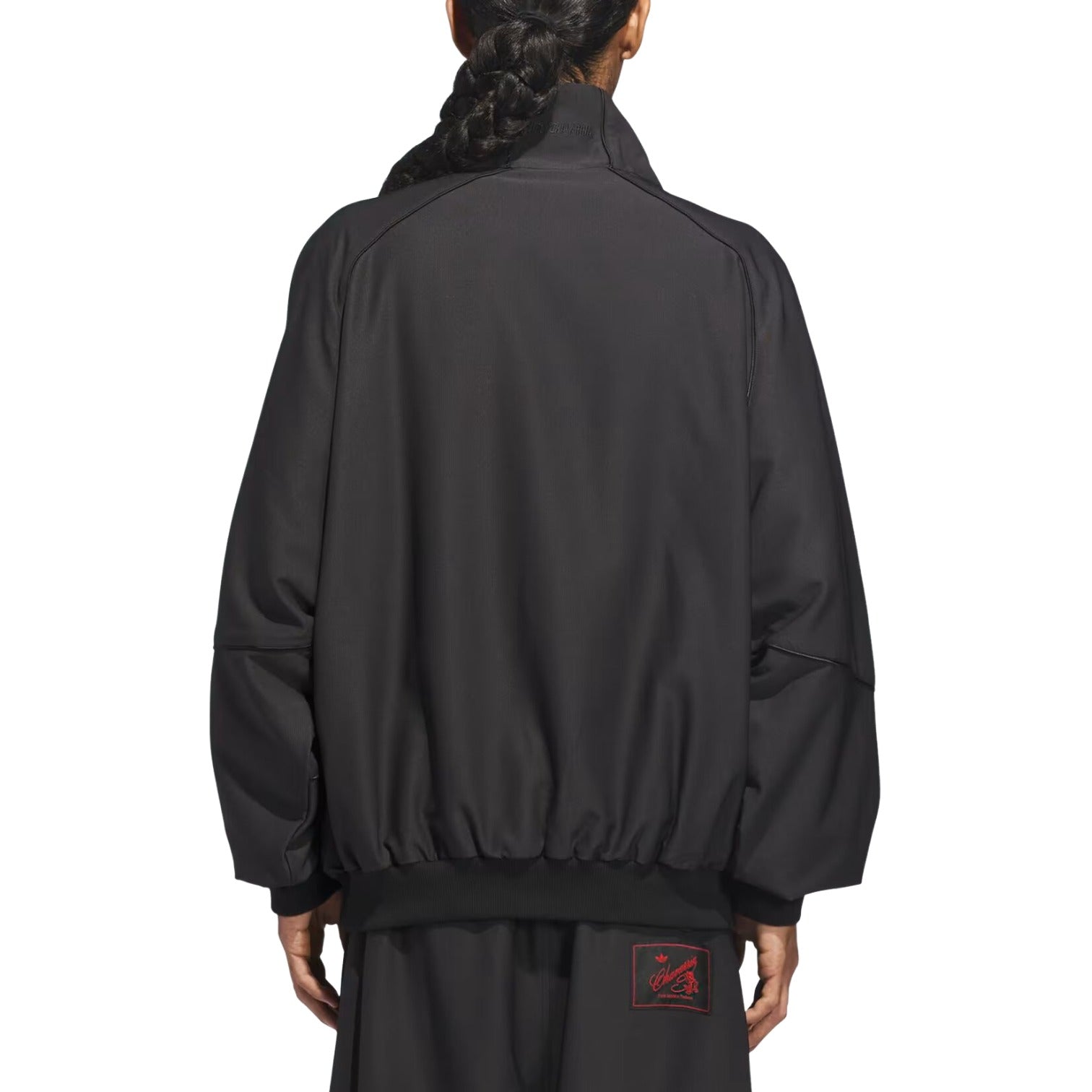 Спортивная куртка Adidas x Willy Chavarria Twill Relaxed Track Jacket 'Black' — фото 4