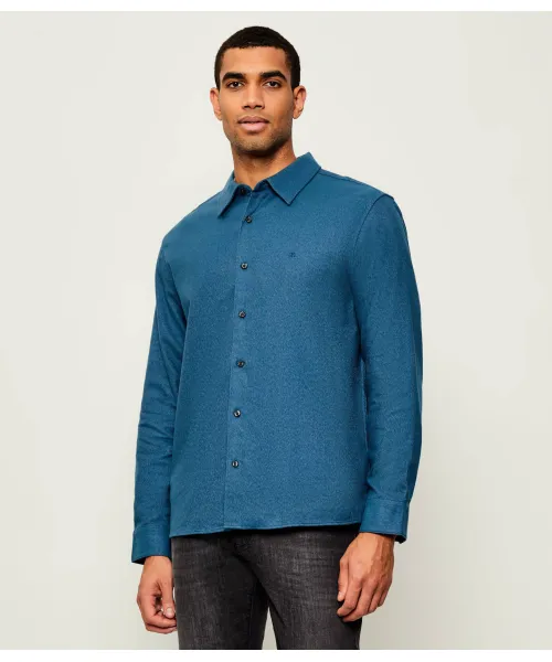 

Меланжевая рубашка Regular fit Calvin Klein, синий