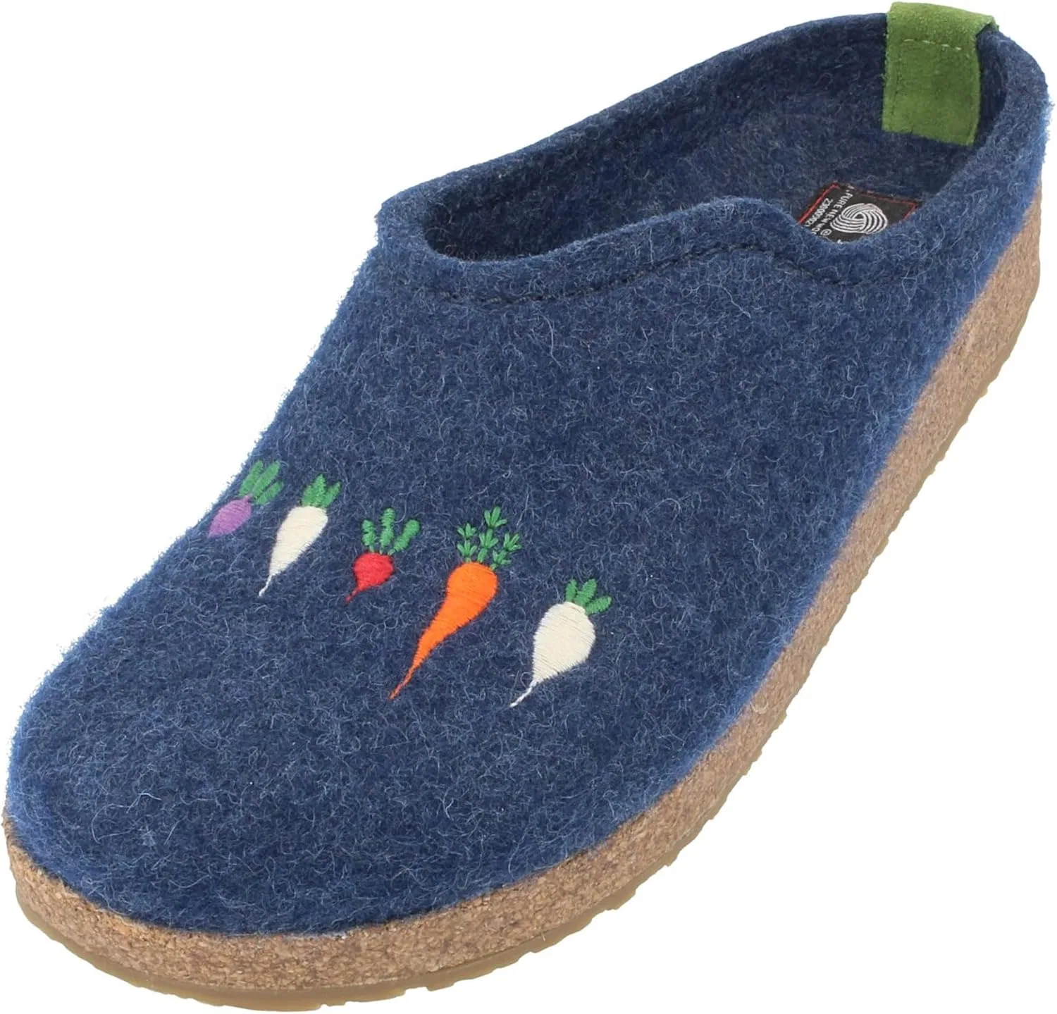 Мюли и клоги HAFLINGER Grizzly Roots из фетра, Blue