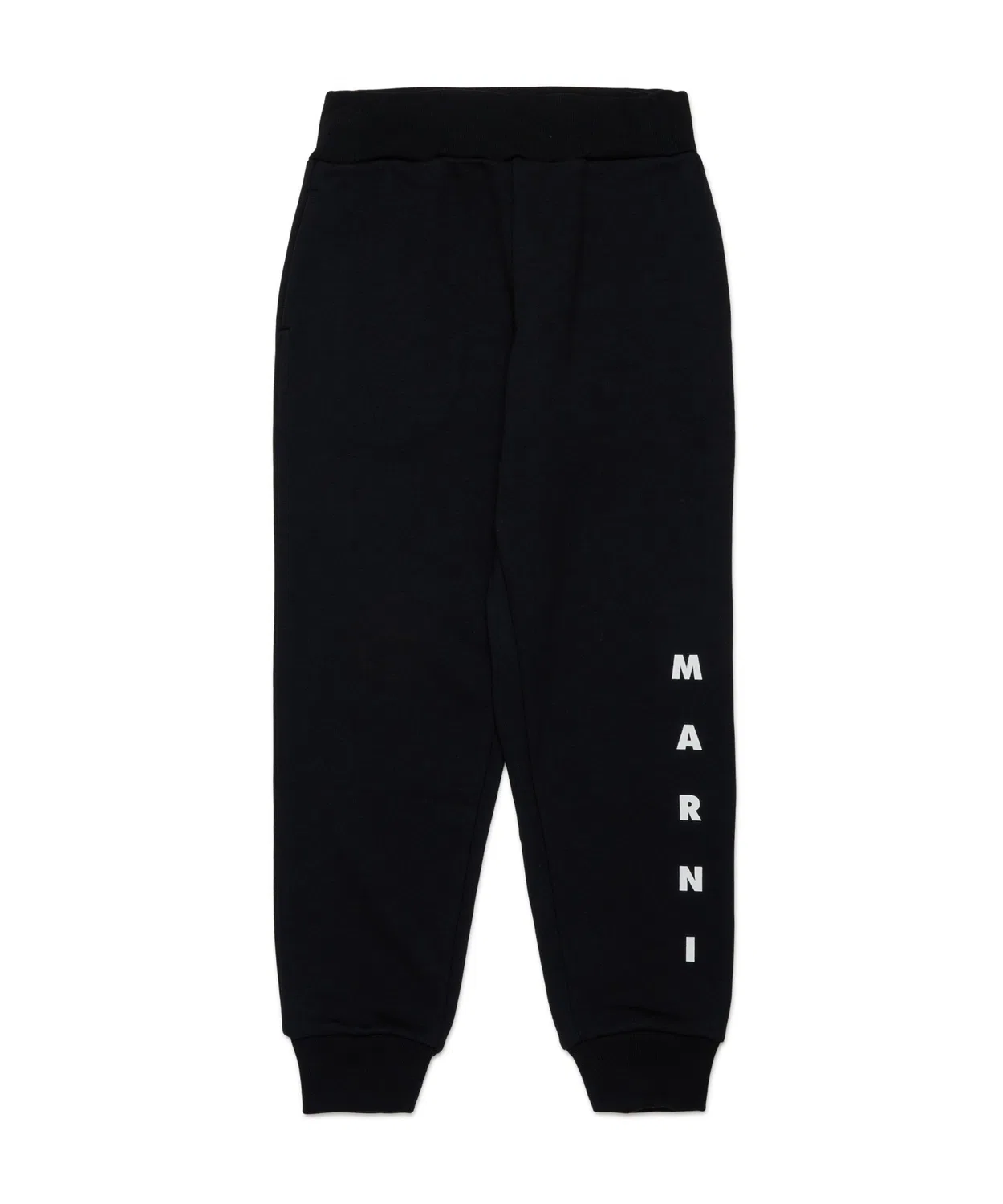 Детские спортивные штаны MARNI KID, хлопок, чёрные