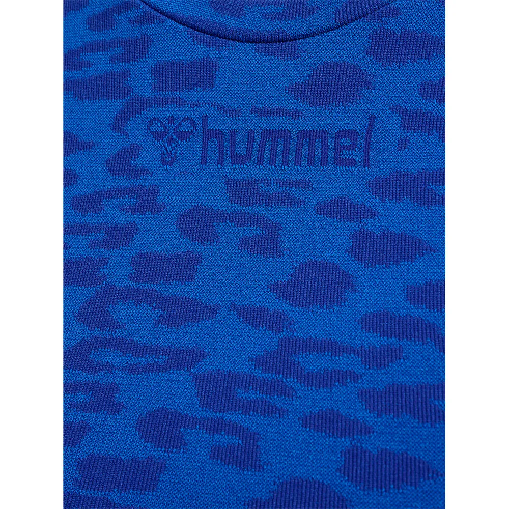

Футболка Hummel MT Leo Cropped Seamless long sleeve, синий