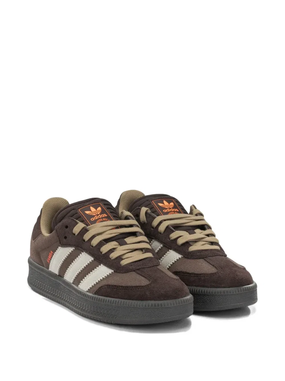 Кроссовки Samba XLG из замши adidas, коричневый — фото 2