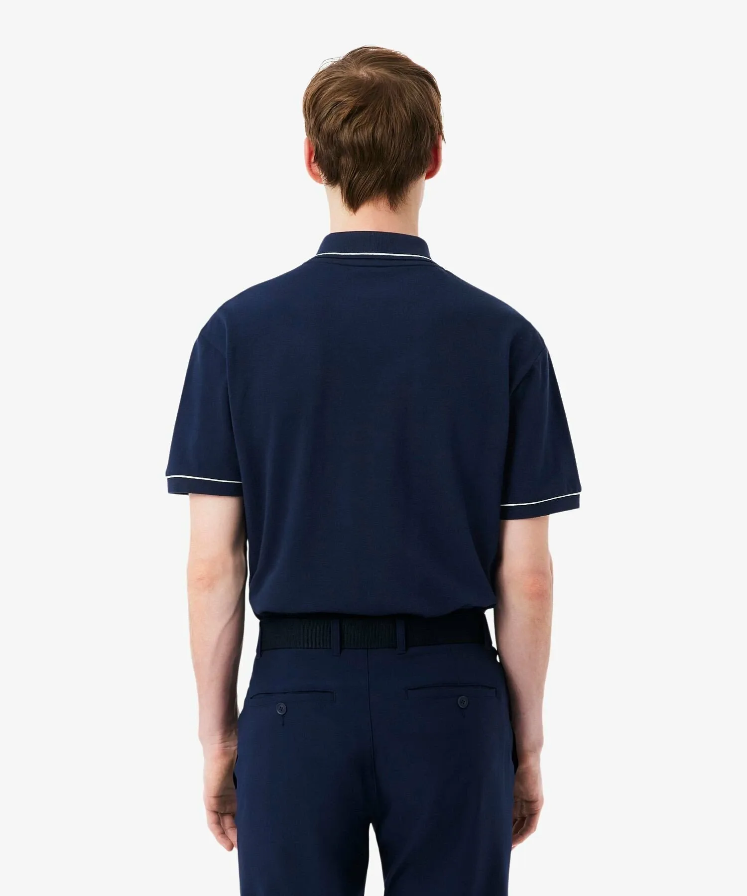 Поло-рубашка LACOSTE с терморегуляцией, Navy — фото 3