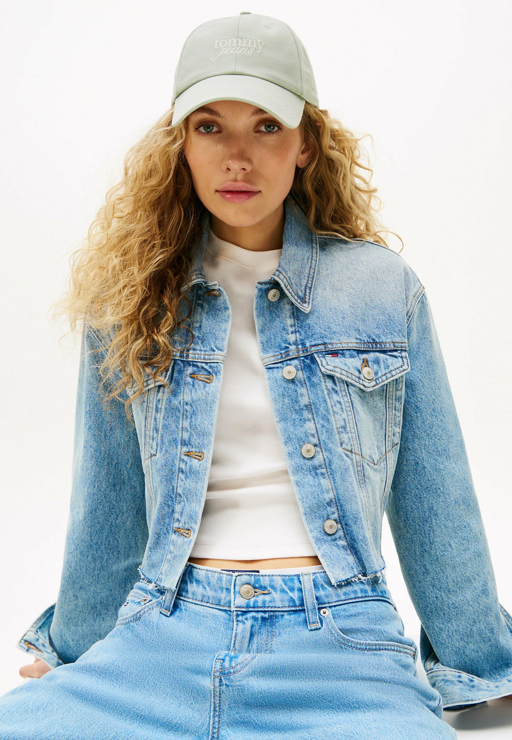 

Бейсболка Tommy Jeans, светло-зеленый