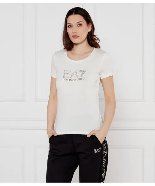 

Футболка Slim fit Ea7, бежевый