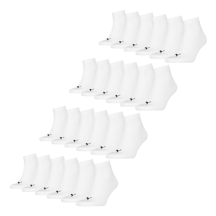 

PUMA Носки четвертного размера, 12 пар, мягкие, удобные, мужские и женские, унисекс - мягкий хлопок