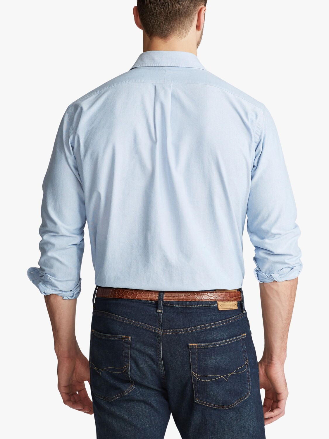 Рубашка с длинным рукавом Polo Ralph Lauren Big & Tall, синяя — фото 2