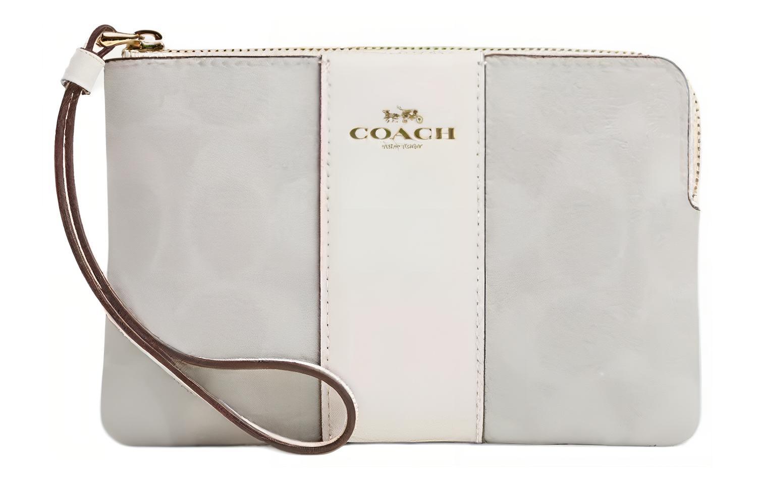 

COACH Мини клатч из ткани с покрытием и переработанной кожи