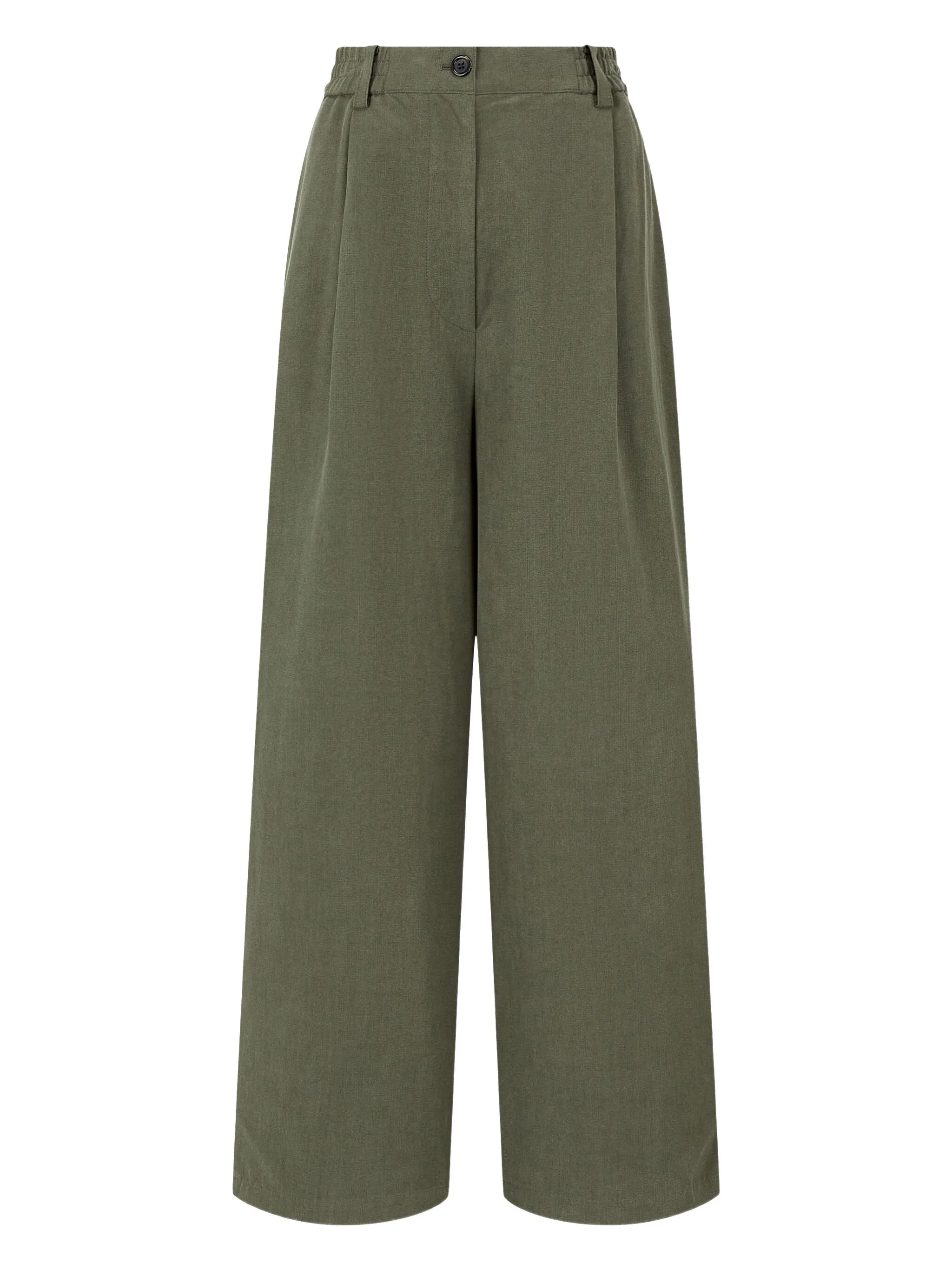 

Широкие брюки с вытачками Studio Tomboy, зеленый