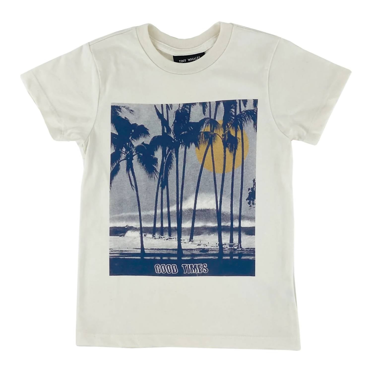 

Футболка Kids Beach Daze Graphic Tee белого цвета TINY WHALES